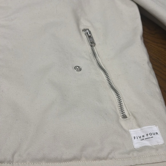 Men’s FIVE FOUR Los Angeles Lined Stone Colour Coat - Picture 4 of 10